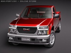 GMC Canyon 2004-2010 regular cab 3D Model