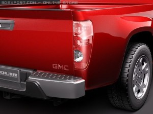 GMC Canyon 2004-2010 regular cab 3D Model