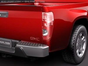 GMC Canyon 2004-2010 regular cab 3D Model