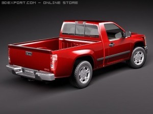 GMC Canyon 2004-2010 regular cab 3D Model