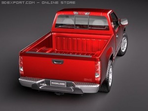 GMC Canyon 2004-2010 regular cab 3D Model