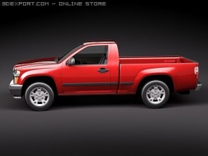 GMC Canyon 2004-2010 regular cab 3D Model