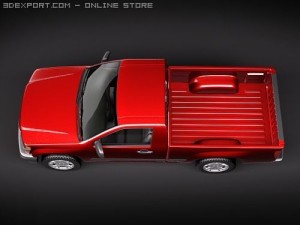 GMC Canyon 2004-2010 regular cab 3D Model