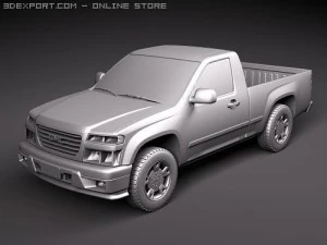 GMC Canyon 2004-2010 regular cab 3D Model