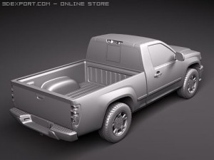 GMC Canyon 2004-2010 regular cab 3D Model