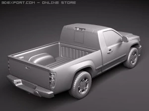 GMC Canyon 2004-2010 regular cab 3D Model