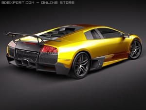 Murcielago LP670-4 SuperVeloce 3D मॉडल