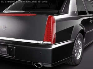 USA Armored Presidental Limousine 3D Model