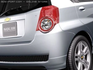 Chevrolet Aveo5 2009 midpoly 3D Model