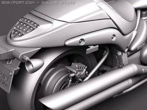Suzuki Boulevard Intruder 3D Model