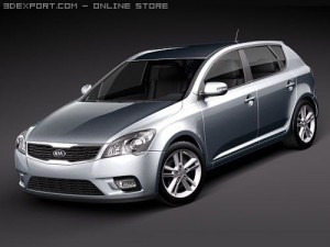 Kia Ceed 5-door 2010 3D Model