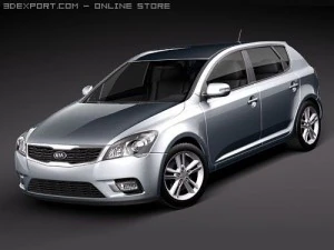 Kia Ceed 5-door 2010 3D Model