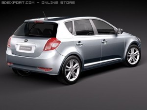 Kia Ceed 5-door 2010 3D Model