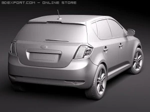 Kia Ceed 5-door 2010 3D Model
