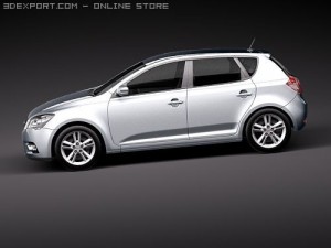Kia Ceed 5-door 2010 3D Model