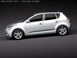 Kia Ceed 5-door 2010 3D Model