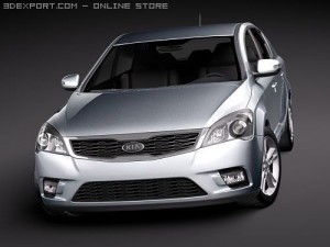 Kia Ceed 5-door 2010 3D Model