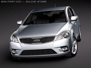 Kia Ceed 5-door 2010 3D Model