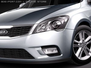 Kia Ceed 5-door 2010 3D Model