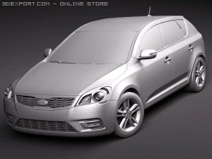 Kia Ceed 5-door 2010 3D Model