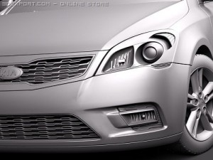 Kia Ceed 5-door 2010 3D Model