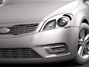 Kia Ceed 5-door 2010 3D Model