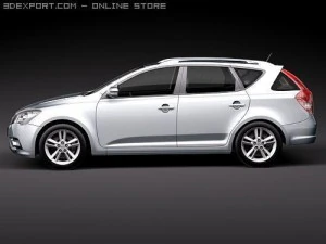 Kia Ceed SW 2010 3D Model