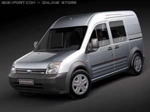Transit Connect 2012 3D Model