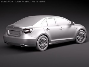 Suzuki Kizashi Sedan Modèle 3D