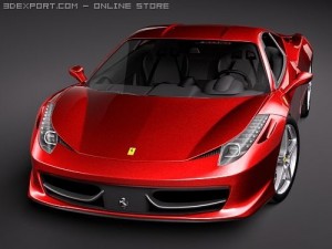 Ferrari 458 Italia Coupe 3D Model