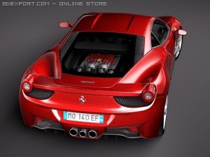 Ferrari 458 Italia Coupe 3D Model