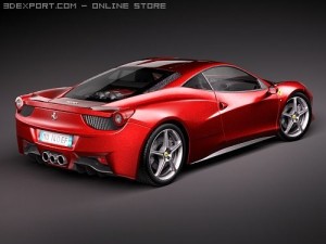 Ferrari 458 Italia Coupe 3D Model