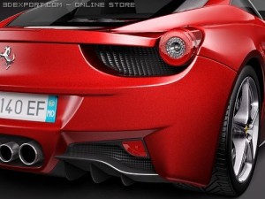 Ferrari 458 Italia Coupe 3D Model