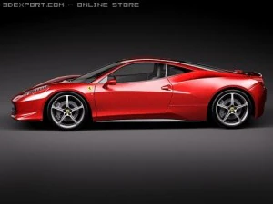 Ferrari 458 Italia Coupe 3D Model