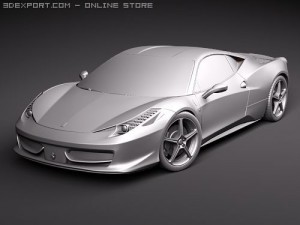 Ferrari 458 Italia Coupe 3D Model