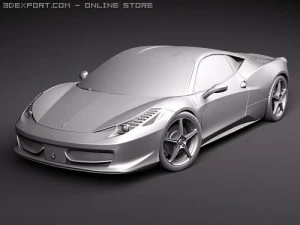 Ferrari 458 Italia Coupe 3D Model