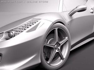 Ferrari 458 Italia Coupe 3D Model