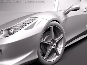 Ferrari 458 Italia Coupe 3D Model