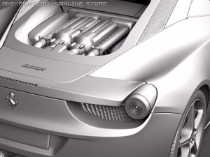 Ferrari 458 Italia Coupe 3D Model