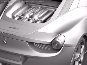 Ferrari 458 Italia Coupe 3D Model