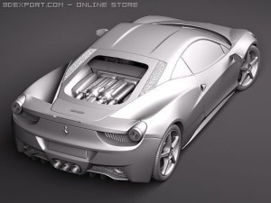 Ferrari 458 Italia Coupe 3D Model