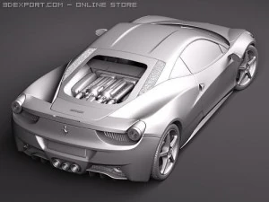 Ferrari 458 Italia Coupe 3D Model