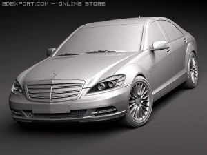 Mercedes-Benz S-class 2010 3D Model