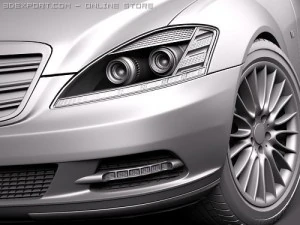 Mercedes-Benz S-class 2010 3D Model