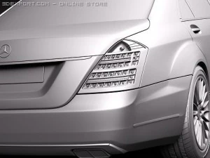 Mercedes-Benz S-class 2010 3D Model
