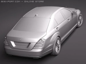 Mercedes-Benz S-class 2010 3D Model