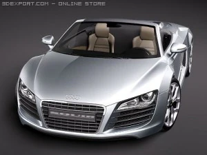 Audi R8 Spyder 3D Model
