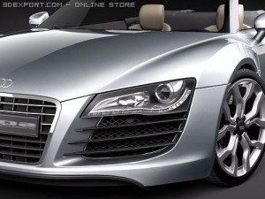 Audi R8 Spyder 3D 模型