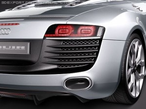 Audi R8 Spyder 3D 模型
