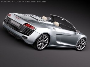 Audi R8 Spyder 3D 模型